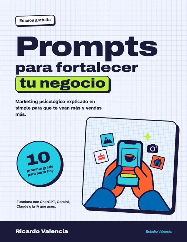 Portada del minilibro de 10 prompts