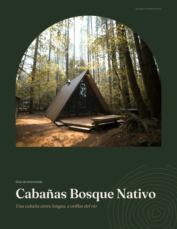 Guía de bienvenida del kit para cabañas
