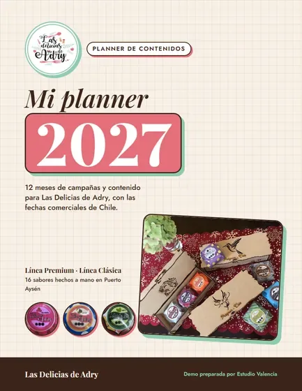 Portada del Planner 2027 de Las Delicias de Adry